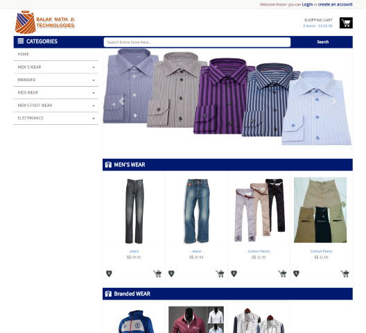 E-Commerce website